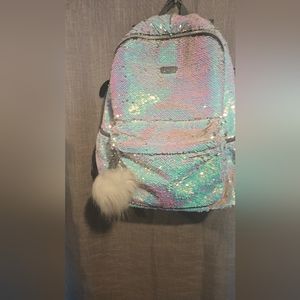 Justice sequin backpack